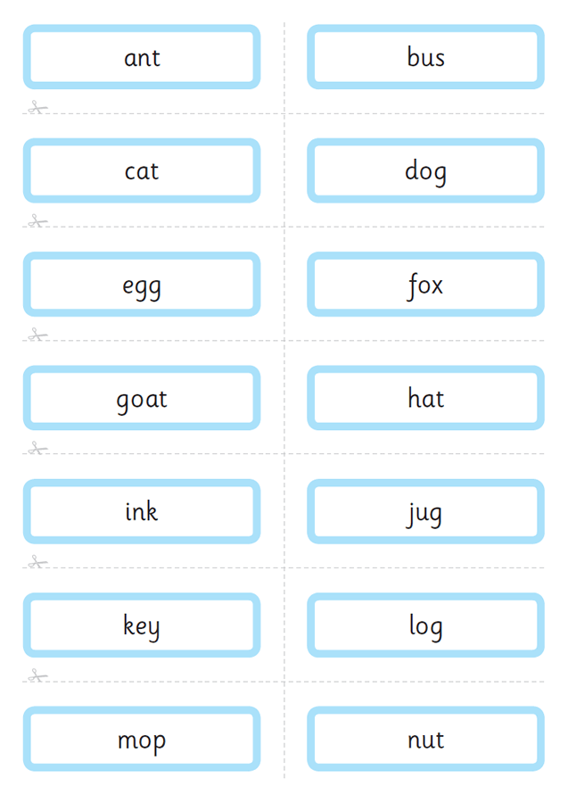 Word Flash Cards Template from www.totcards.com