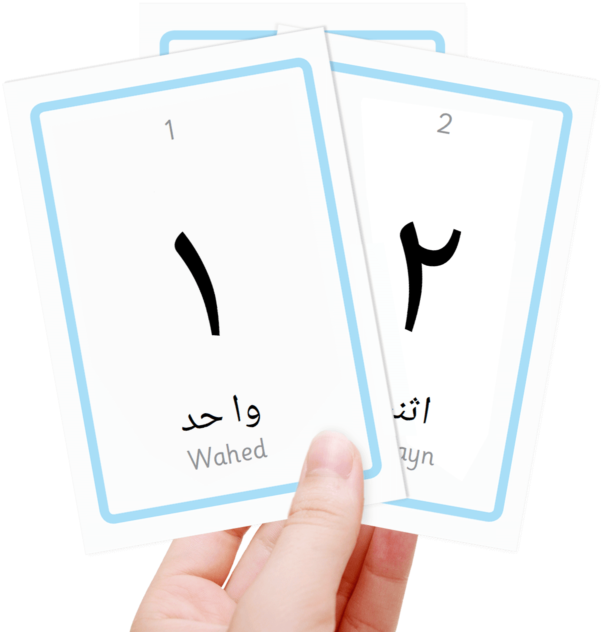 Free arabic numerals flash cards