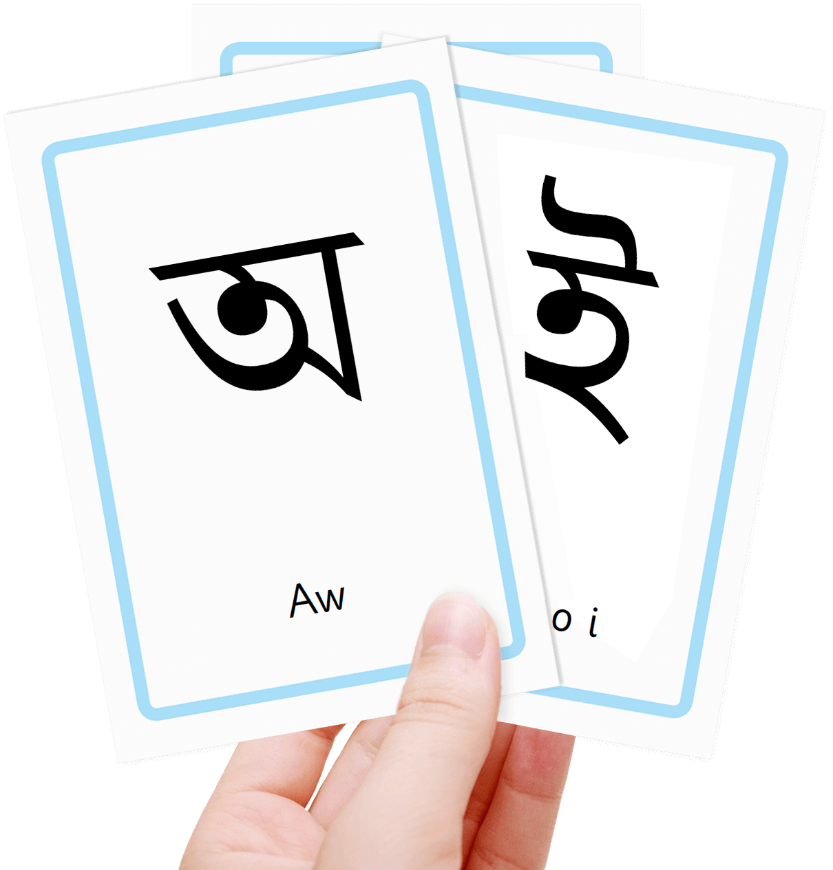 Free Bengali alphabet flash cards