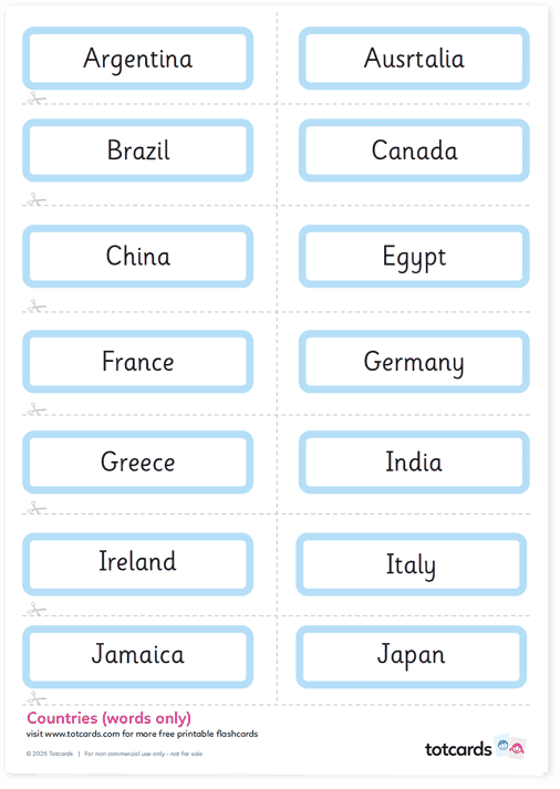 Free Countries flashcards