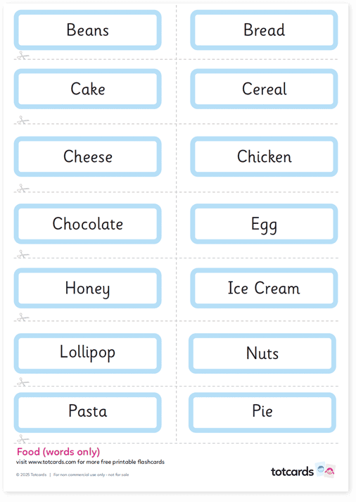 Free Food flashcards