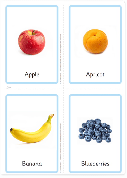 Free Fruits flashcards