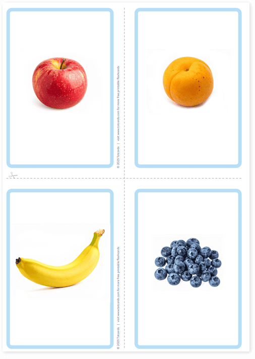 Free Fruits flashcards