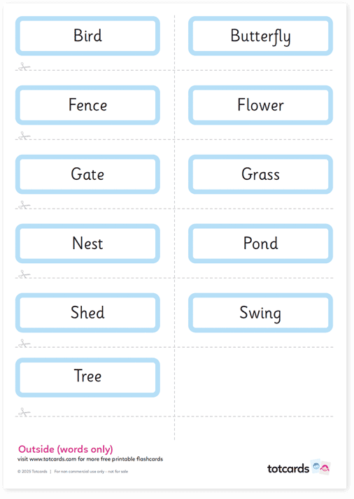 Free Outside flashcards