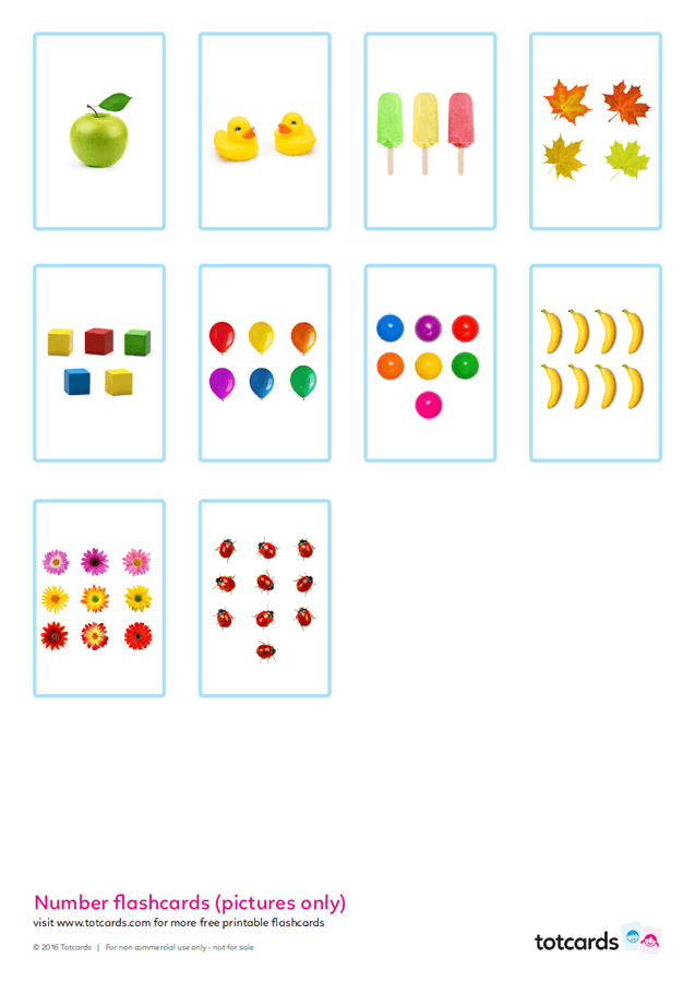 Simple Numbers 1 10 Flashcards Printable Kids Activities In 2020