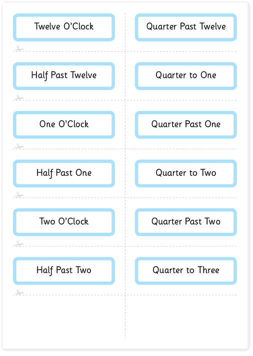 Free time flashcards