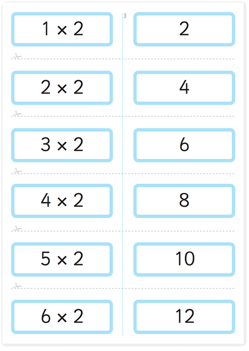 Free multiplication flashcards