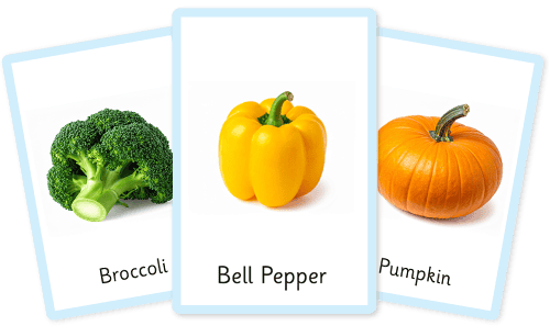 Vegetables flashcards